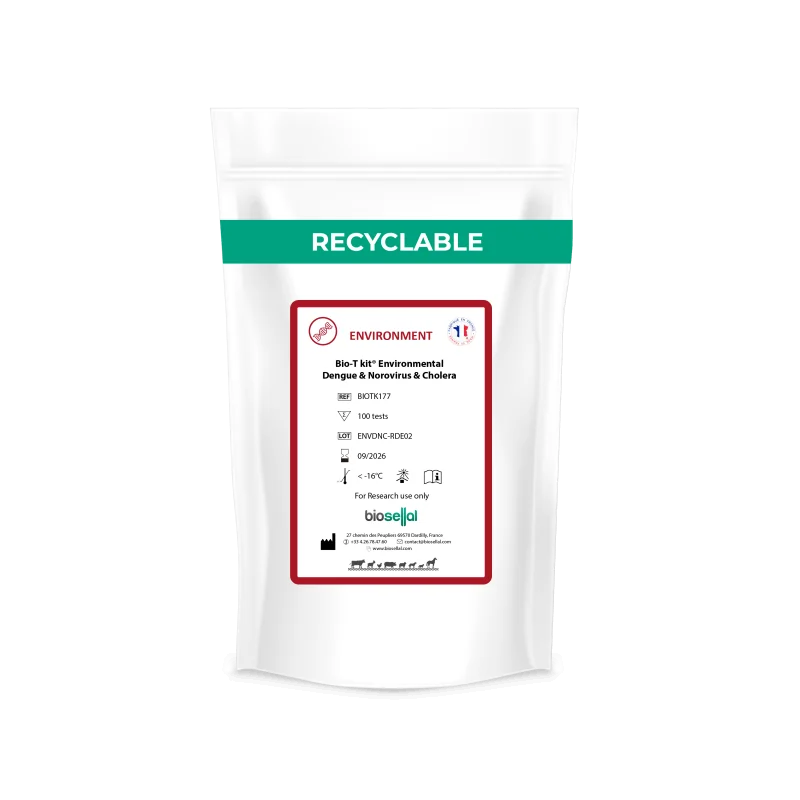 Kit PCR Dengue, Norovirus & Cholera - Bio-T kit® Environmental