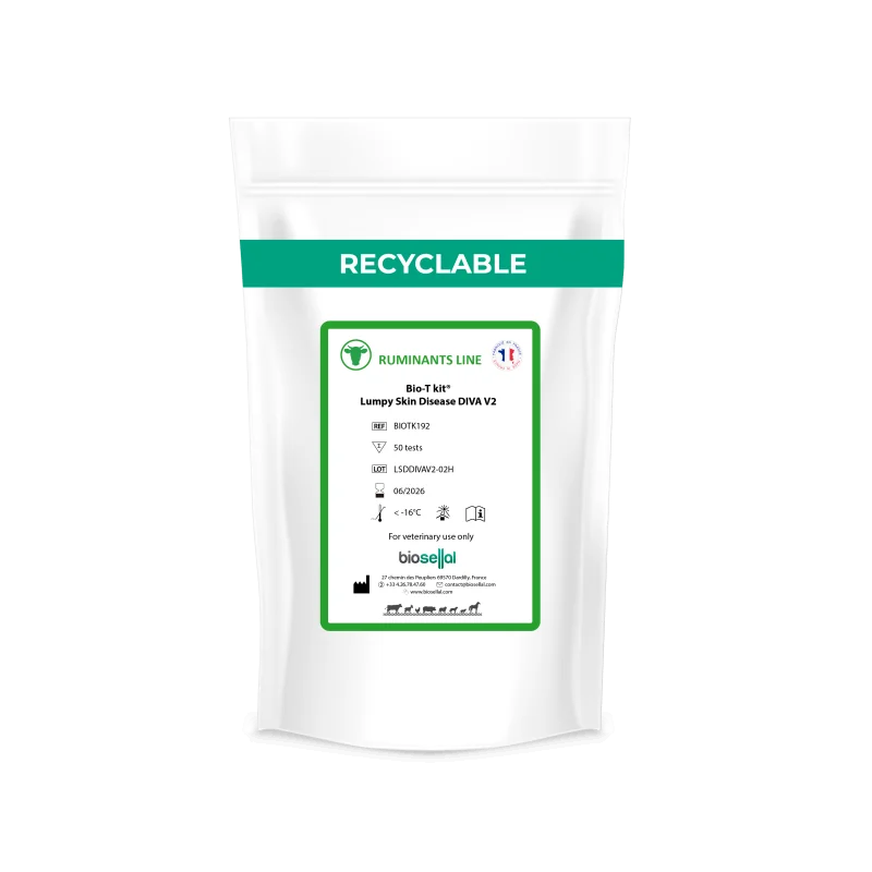 PCR Kit Lumpy Skin Disease DIVA V2 - Bio-T Kit® Lumpy Skin Disease DIV PCR Kit Lumpy Skin Disease DIVA V2 - Bio-T Kit® Lumpy Skin Disease DIV